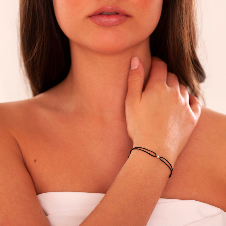Armband aus 18-karätigem Gelbgold mit Diamant