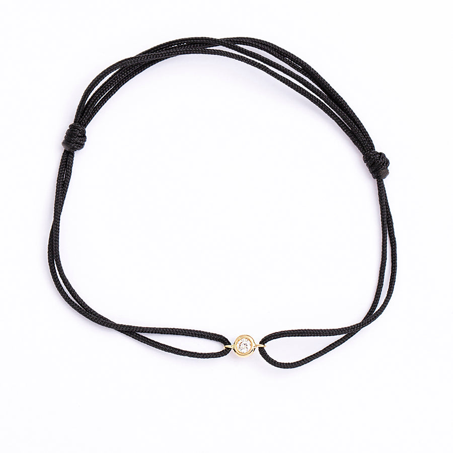 Armband aus 18-karätigem Gelbgold mit Diamant