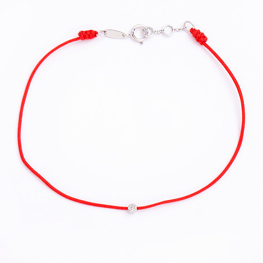 Armband aus 18-karätigem Weißgold mit Diamant