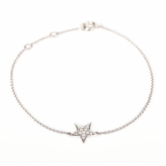 Gold Diamond Star Bracelet