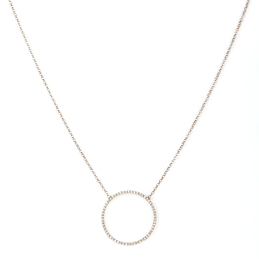 Necklace with Diamond Circle